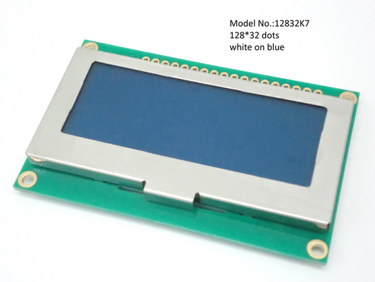 12832K7 Graphic LCD Display COB white on blue , STN alphanumeric lcd display